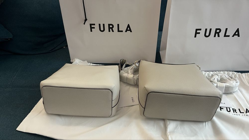 Furla Danae Perla и Beige.100%ориг. със сериен номер,етикети,торбичка