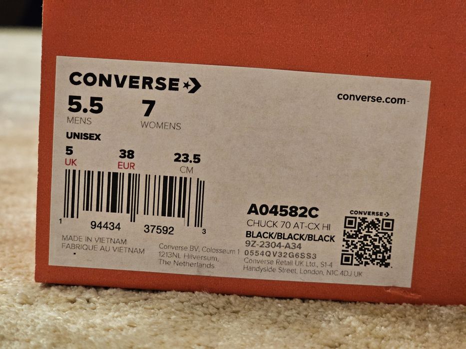 CHUCK 70 AT CX PLATFORM unisex - Sneakers high negri