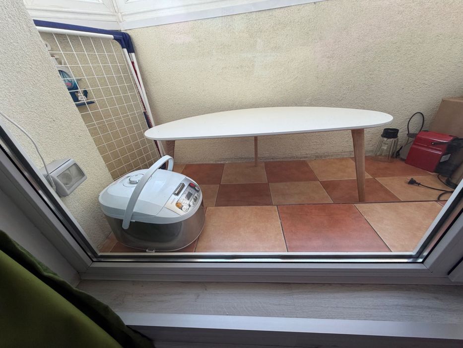 LEJRE Măsuță cafea LEJRE 60x120 alb/stejar natur Predare ÎN BUCURESTI