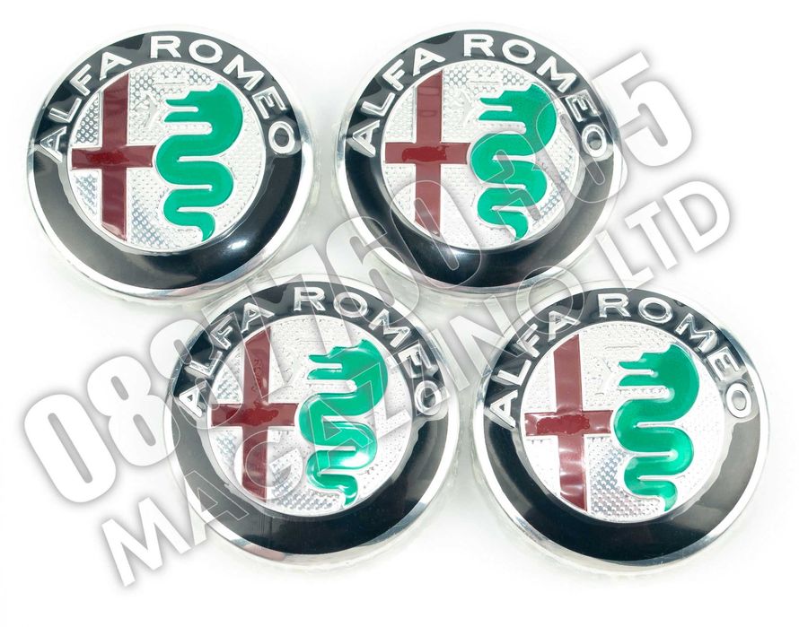 Капачки за Джанити Алфа Ромео Джулиа 4бр. 60мм. Brera Giulia Tonale