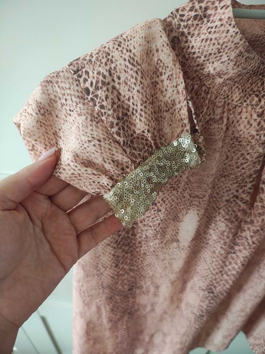 Блуза Mango, змийски принт, размер L