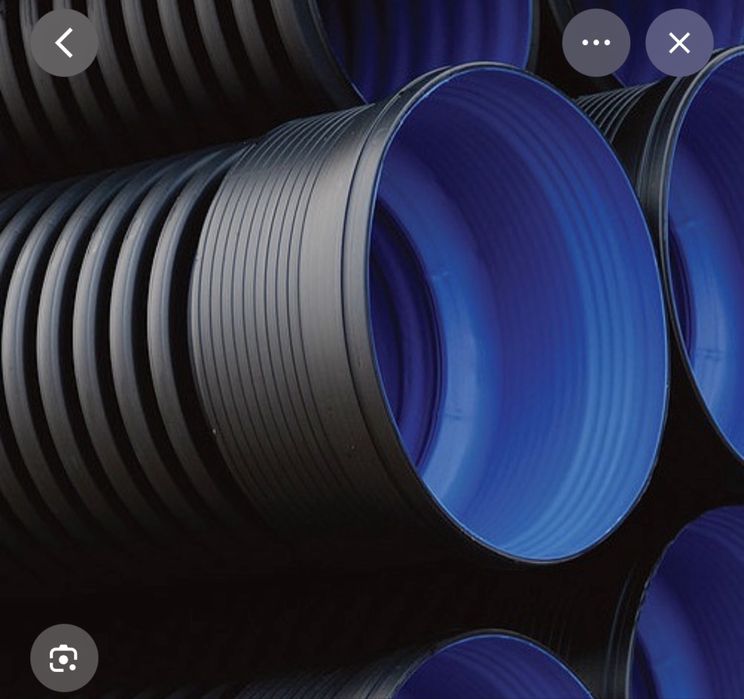 Гофрирана тръба за септична яма Ф1200 дебелостенна