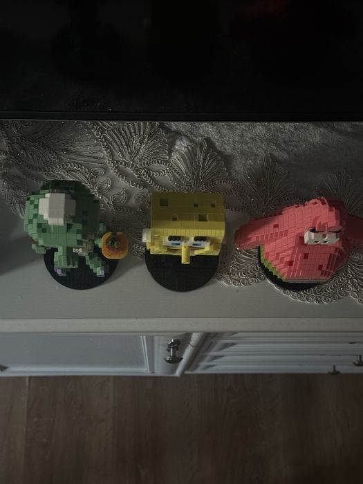 лего спанч боб,патрик,склидвард