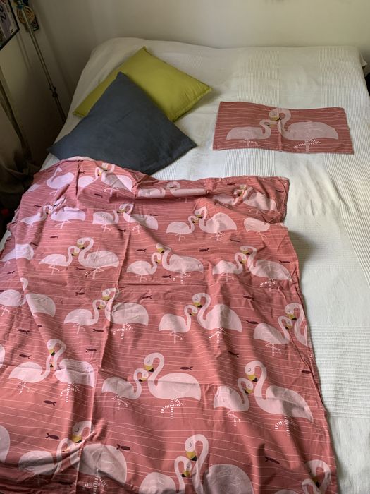 Кошарка+ бебешки матрак, спално бельо и чувалче за сън