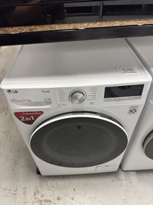 Mașină de spălat rufe Slim cu uscător LG F2DV5S7N0E