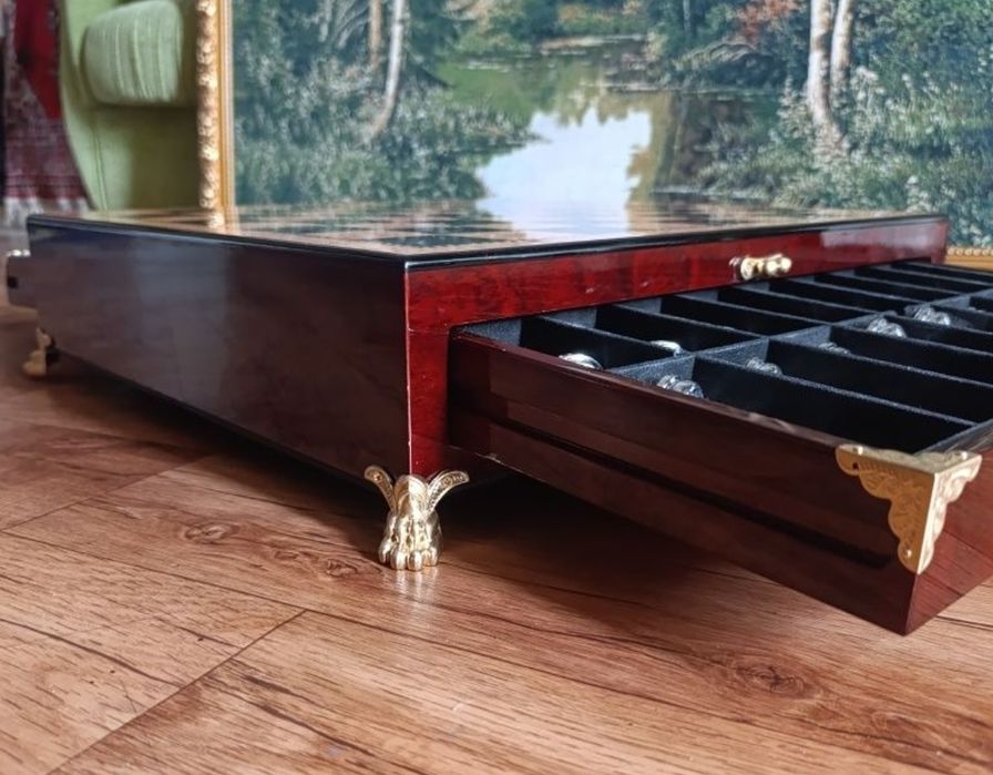 Шахматы подарочные металлические