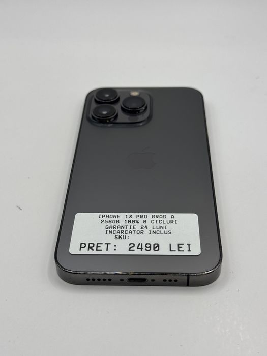Iphone 13 Pro 256GB 100% Grad A Garantie 24 luni - zonemag.ro