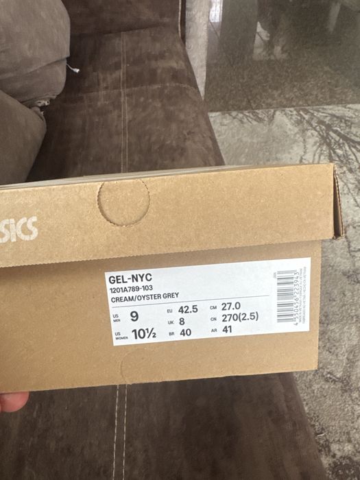 Asics Gel Nyc Cream Oyster Grey 42.5 noi