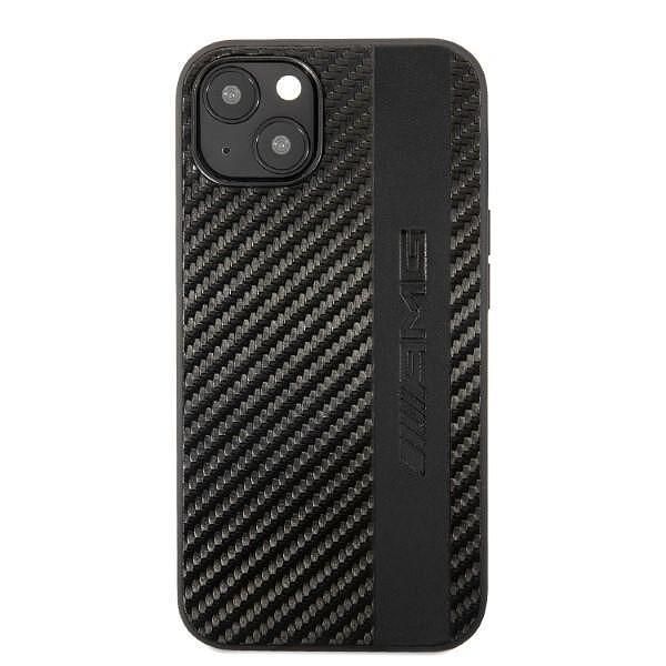 Amg amhcp13mblsca iphone 13 / 14 / 15 6.1" black hardcase with carbon