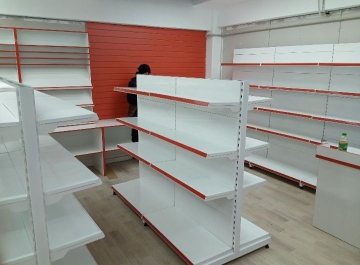Стеллаж полка торговое оборудование магазина витрина витринный