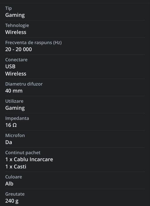 Casti gaming  HyperX.