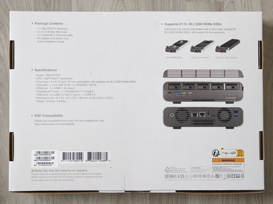 NAS QNAP tbs-h574tx nou