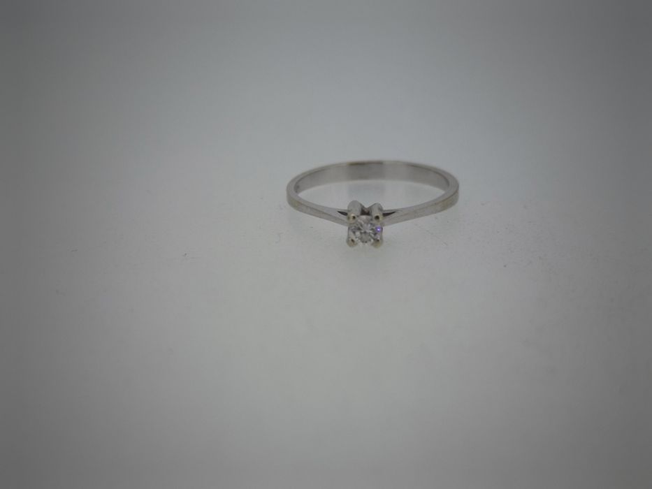 Inel logodna aur 18k 1.55 Gr diamant natural (r)