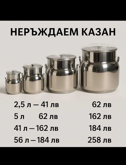 Неръждаем Казан inox