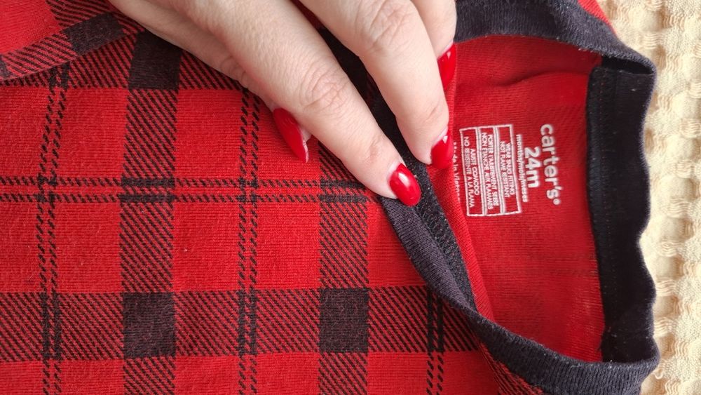 Пижама новогодняя Carters на 1-2 года