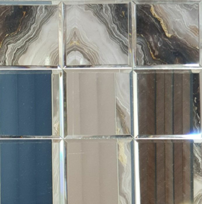 Зеркальные панели самоклейка 3D декор стены плитка Ташкент