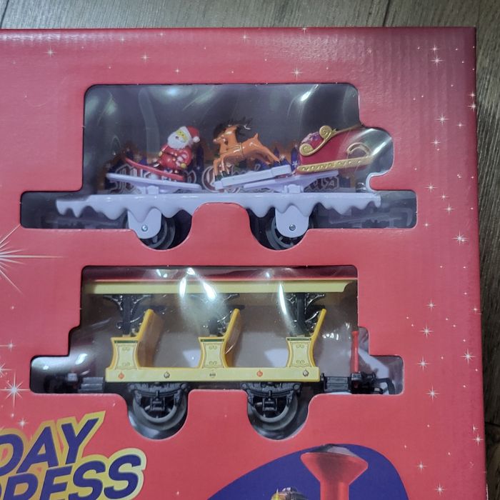 Trenuleț electric pom de Crăciun