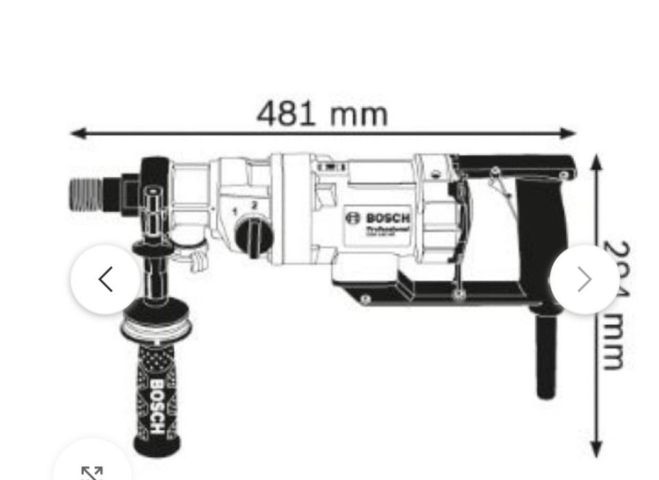 Продается Дрель алмазного сверления Bosch GDB 180 WE Professional