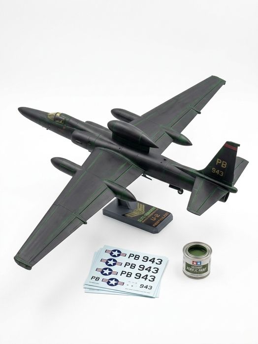 Machetă Avion U-2 Dragon Lady - Scara 1:48 (65cm Wingspan) – Snapkit / Print 3D