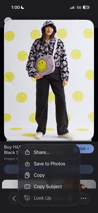 Преходно яке Smiley x H&M