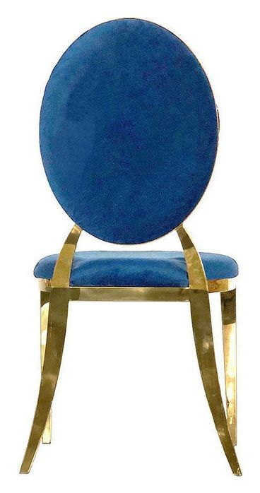 Стул Washington gold, велюр сапфировый