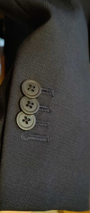 Sacou blazer 40 L slim Massimo Dutti NOU lana Finest Italian navy