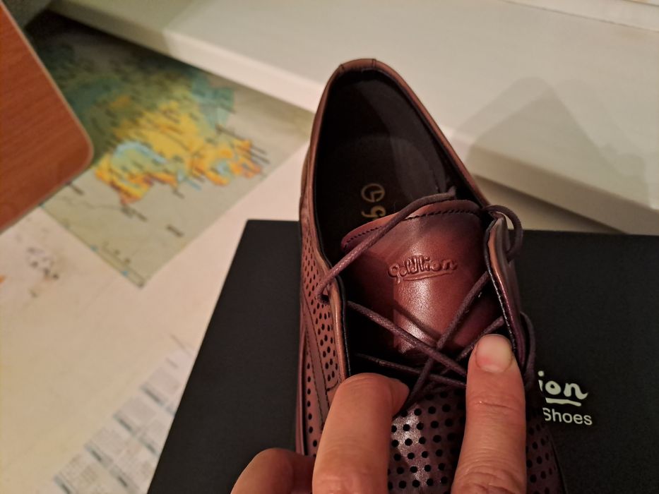 Кожаные мужские туфли