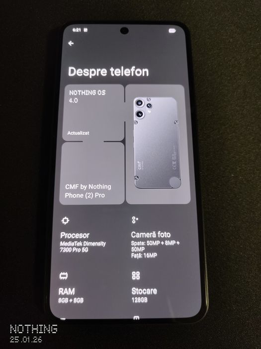 Cmf phone 2 pro by Nothing 8+8ram /128 Gb android 16