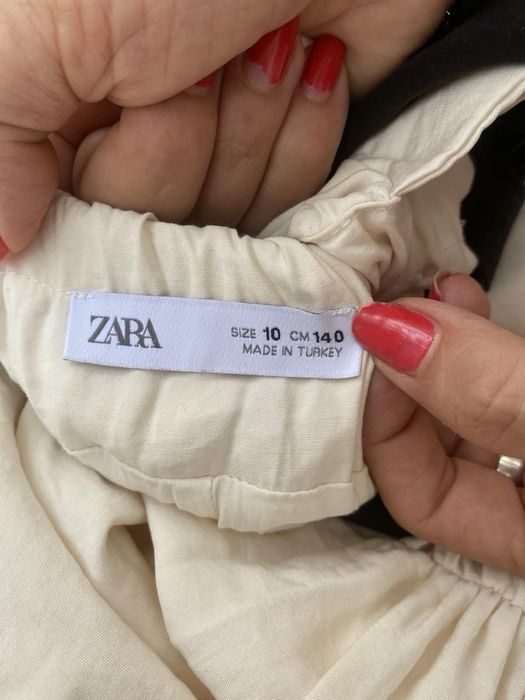 Zara- рокля от памучен сатен-7/8/9/10г-140см