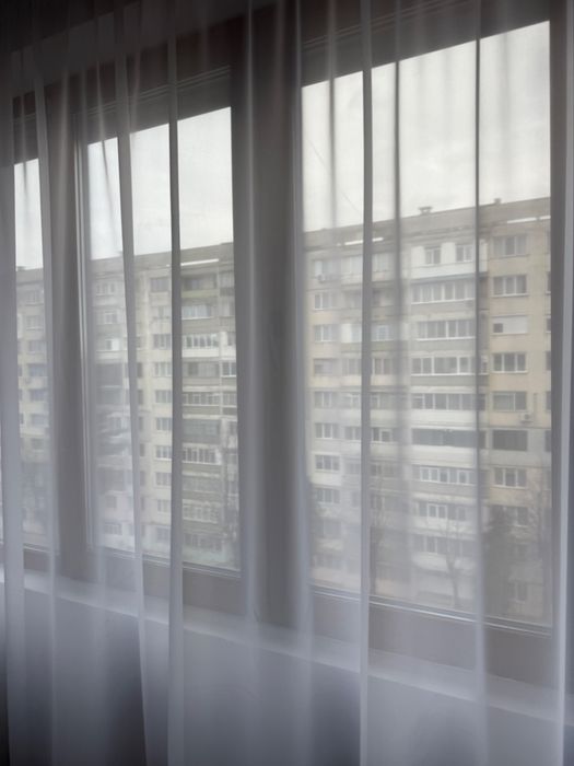 Perdea din voal cu sclipici