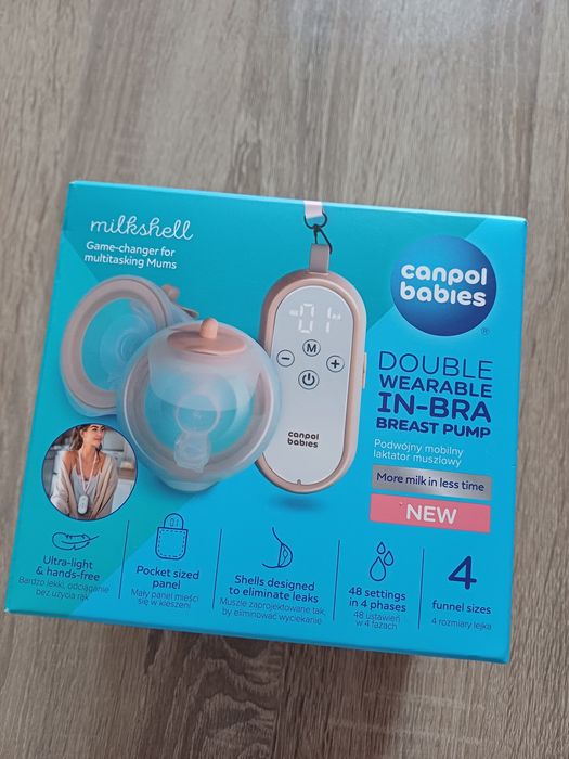 Двойна електрическа помпа за кърма MilkShell Hands-Free - Canpol