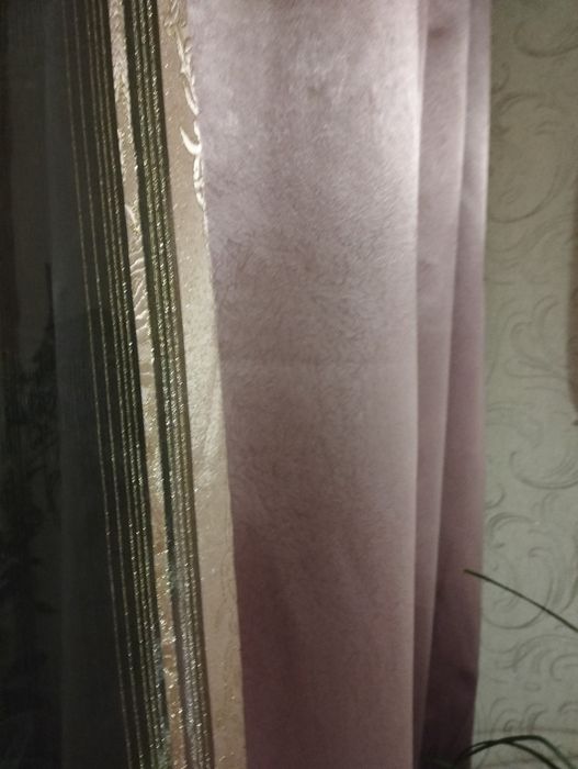 Шторы 2шт+тюль 2,40х2м