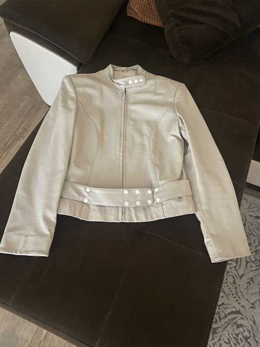 Естествена кожа дамско яке