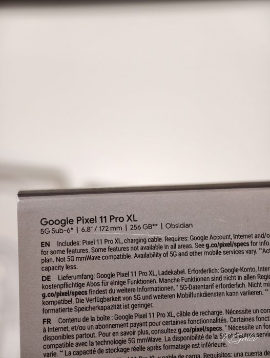 Продавам google pixel 11 pro xl 256gb obsidian