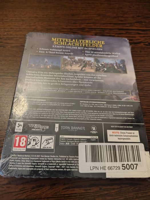Joc pc Chivaly 2 steelbook edition sigilat nou