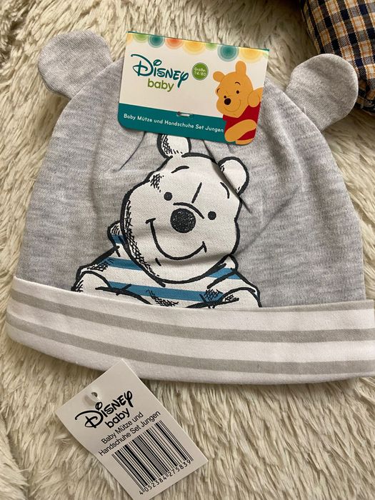 Детский комплект из шапочки и перчаток (74/80)