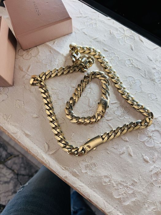 Lanț si bratara 14k CUBAN