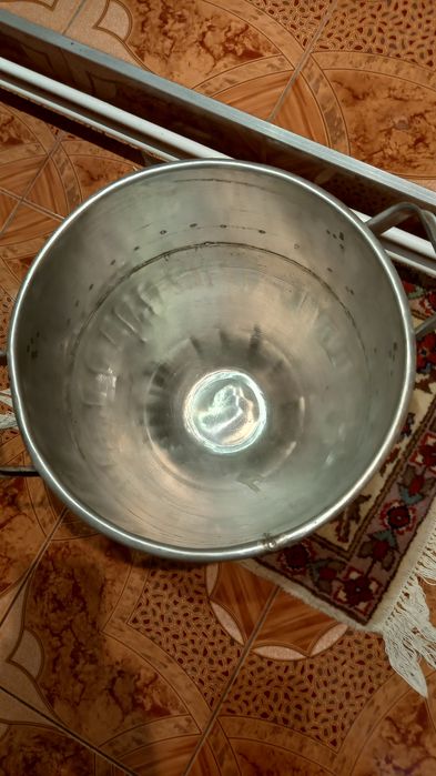Vand vas mare inox masiv cu torti, 30-33 litri