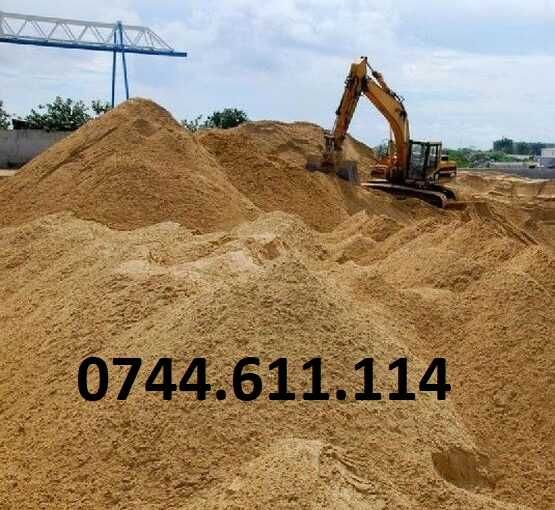 Nisip, balast, sort, pamant, refuz ciur, piatra concasata