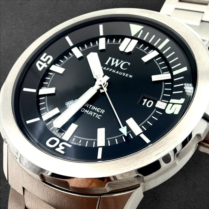 IWC Aquatimer Automatic Black Dial Steel мъжки часовник