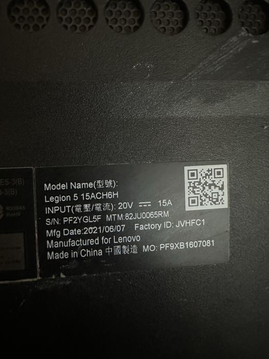 Lenovo Legion 5 Gaming RTX 3060 / Ryzen 5 / 165Hz