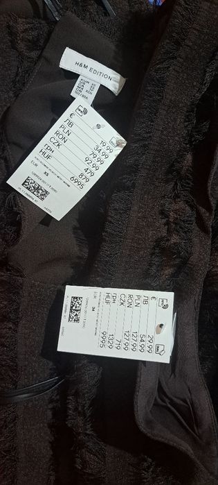 Set H&M nou cu eticheta marimea XS și S