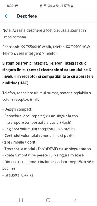 Telefon Panasonic