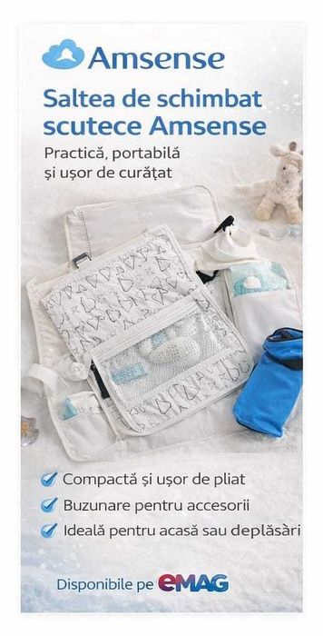 Salteluta pentru schimbat scutece bebeluși