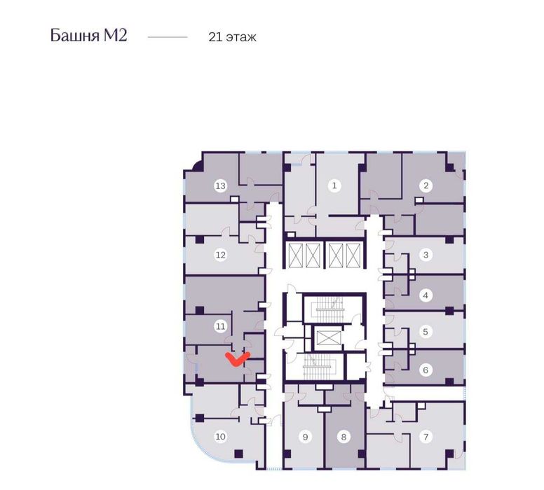 Modera Towers 21 этаж по 2884$ | 219200$ | 76.01m2