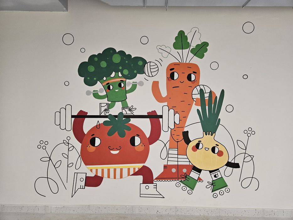 Роспись стен. Художник.