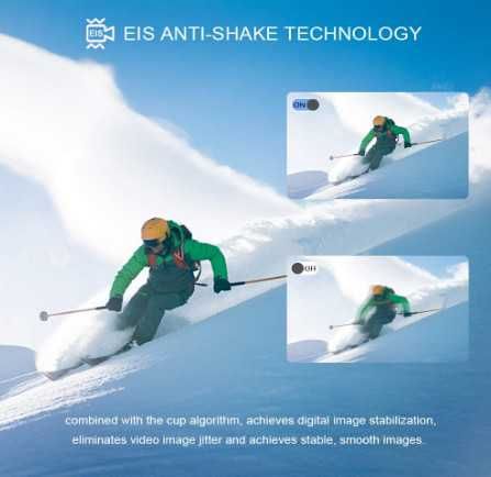 Екшън камера Apexcam M80 Pro EIS, 4K, 20MP, спортна камера