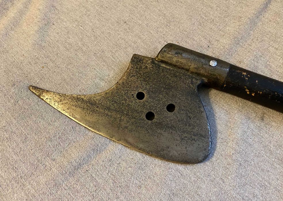 Arma de lupta medievala Battle Axe sec 15 germanica colectie vintage