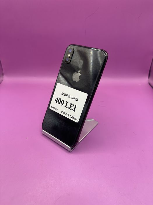 IPHONE X 64GB 85% fisurat •Matei Amanet Crangasi • 95120