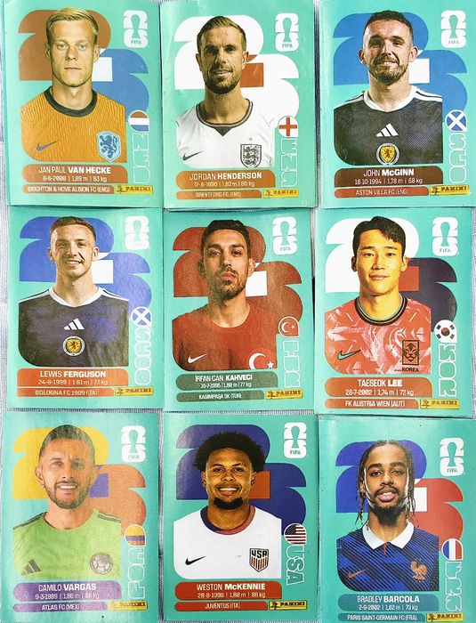 Наклейки Panini World cup 2026 обмен